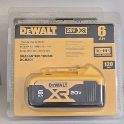 New DeWalt 20V 6ah Lithium-ion Batteries 