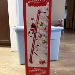 Animated Climbing Santa  43”
