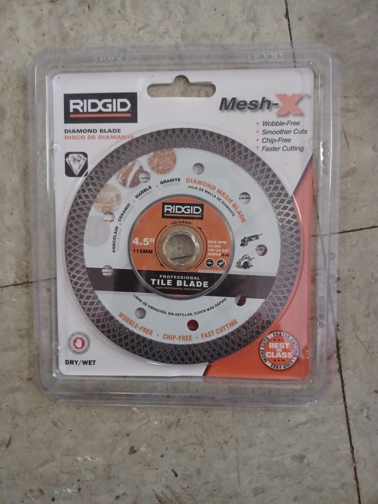 Ridgid 4.5 In Professional Diamond Tile Blade