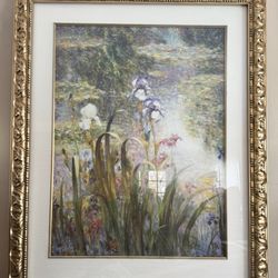 48.5” x 39” Gorgeous Oversized Framed Lily Artwork