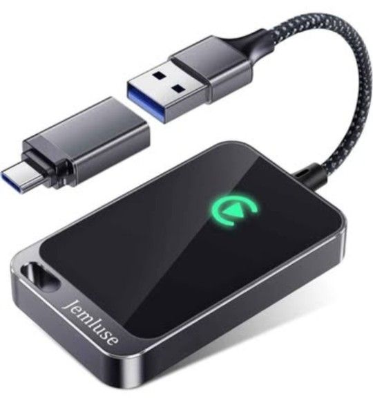 Wireless CarPlay Adapter for Apple iPhone (2024 Upgraded) - Multi-User Seamless Connection for Convert Wired to Wireless Car Play Adapter - No Latency