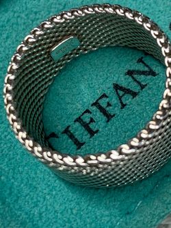 Tiffany & Co. Somerset Mesh Band Ring size 6.5