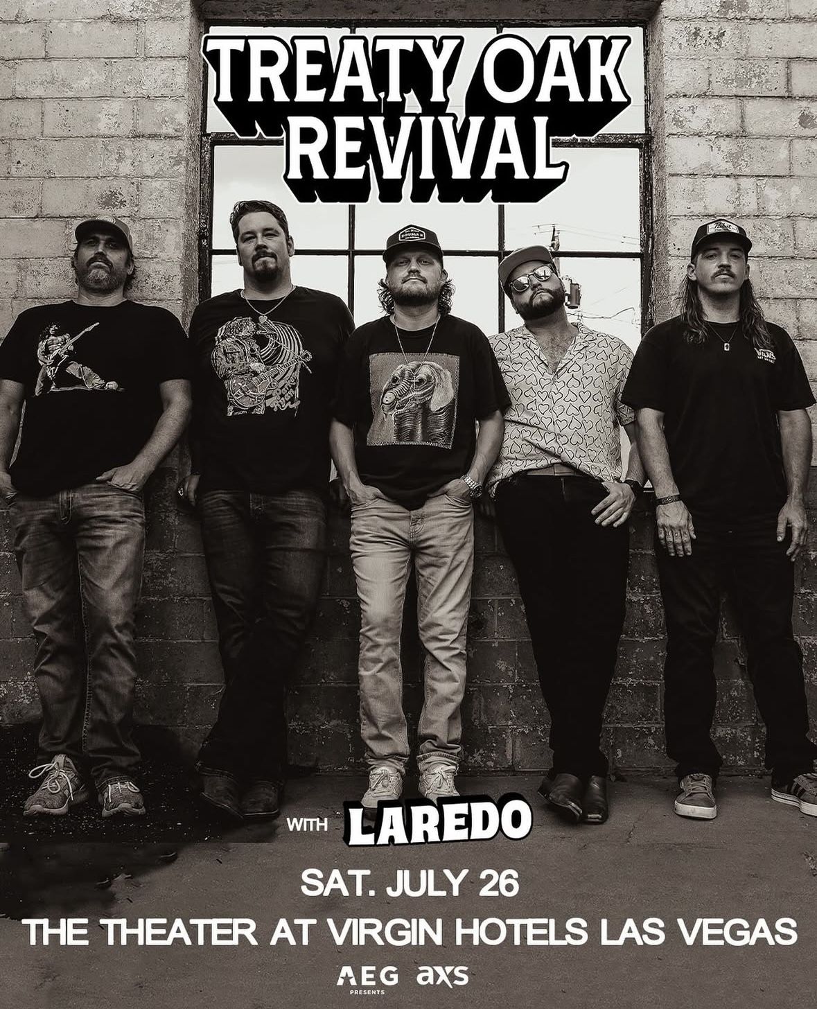 2 Treaty Oak Revival Concert Tickets — Las Vegas 7/26