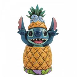 Jim Shore Disney Traditions Stitch in a Pineapple Figurine - New