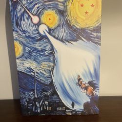 DBZ Starry Night Canvas