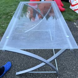 Office Computer Table Glass Top