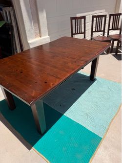 Solid wood table and 8 chairs