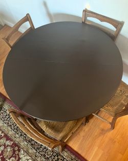 Wooden table and chairs