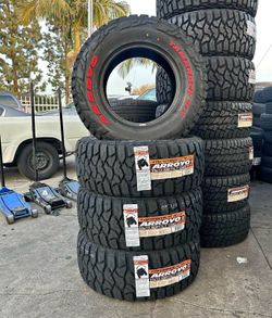 33x12.50r17 Arroyo RT 4 new tires installed and balanced included