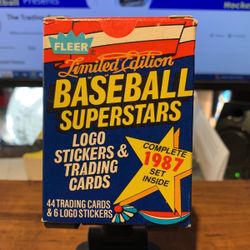 1987 Fleer Limited Edition Baseball Superstars 1987 Set