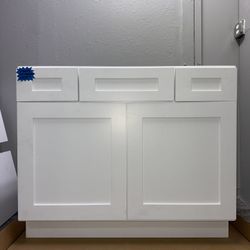 42” Vanity Base Drawer Base - Solid Wood