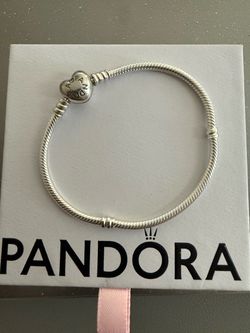 Pandora Moments Heart Clasp Snake Chain Bracelet