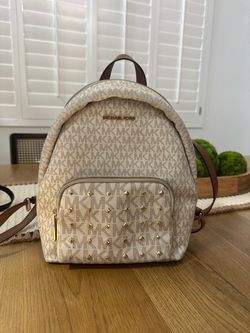 Michael Kors Studded Monogram Mini Backpack