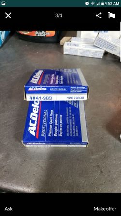 AC DELCO DOUBLE PLATINUM SPARK PLUGS