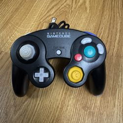 Black OEM GameCube Controller (Tested/Clean)