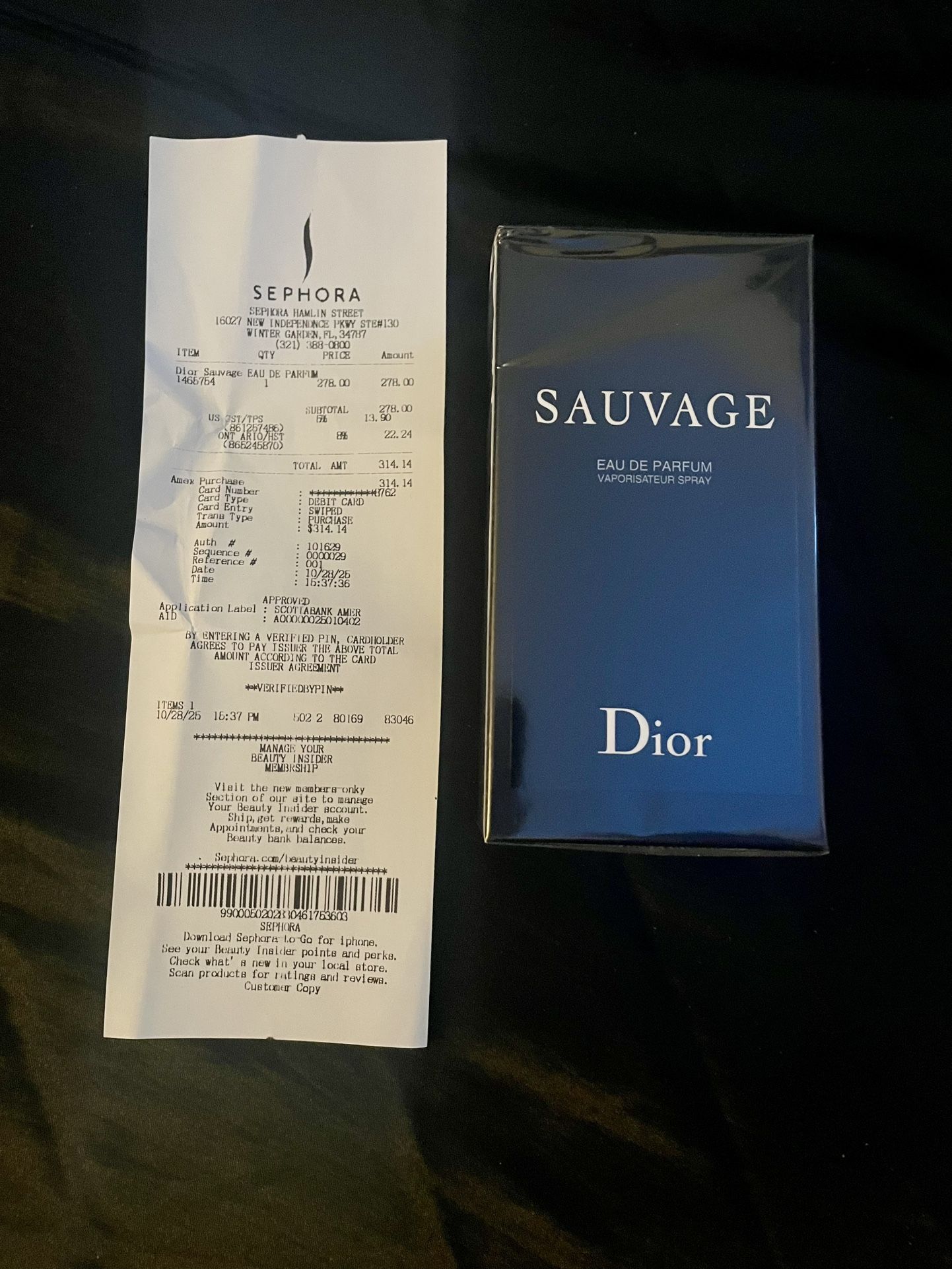 Dior Sauvage Eau De Perfum