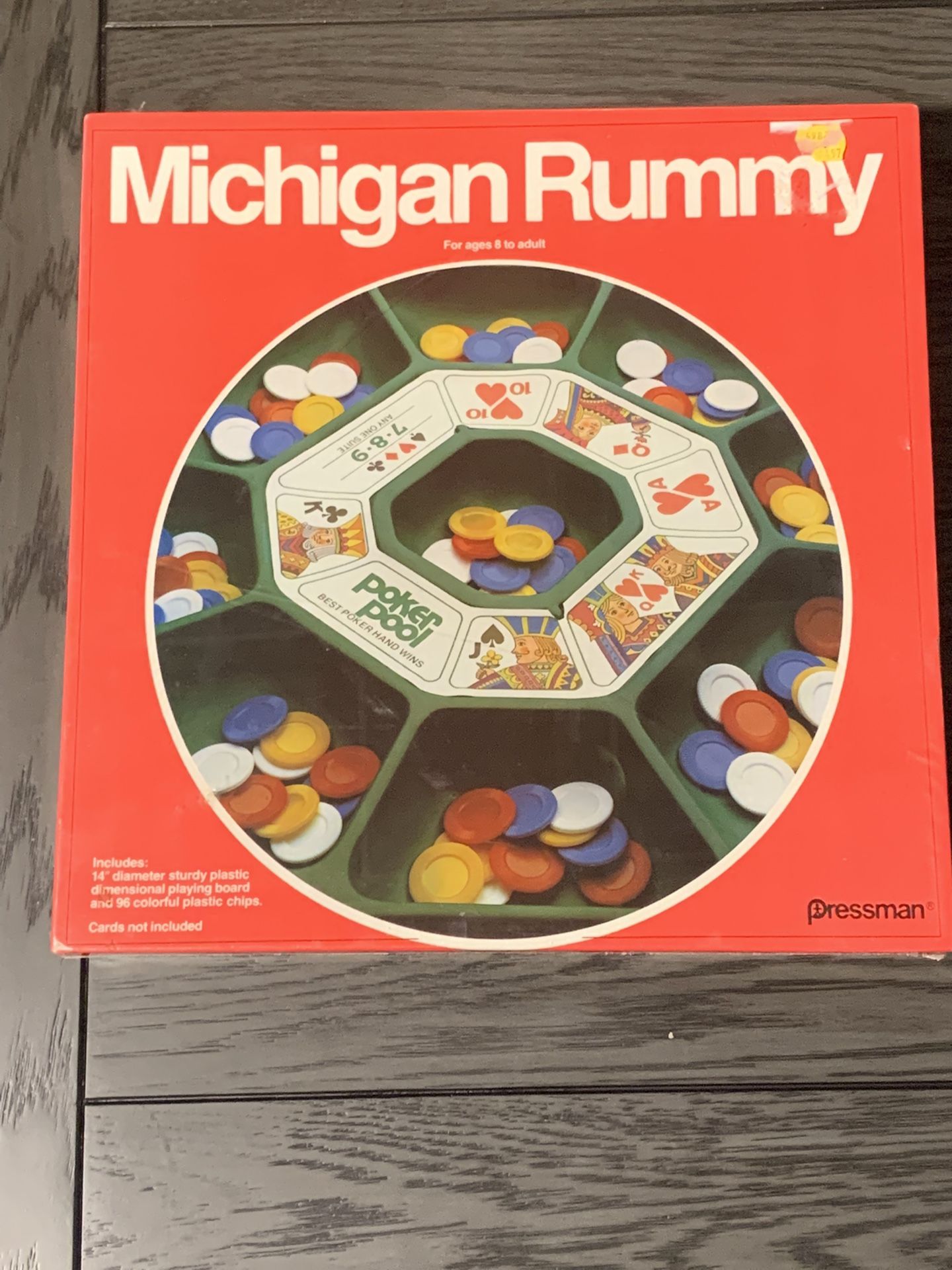 Vintage 1980 Pressman Michigan Rummy Board Game #5551 Made in USA - Brand New
