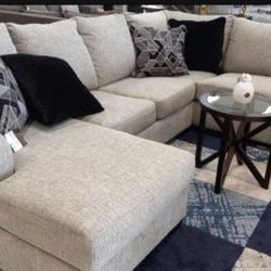 Ashley Storm 2 Piece Sectional Couch With Chaise// Home Decor 