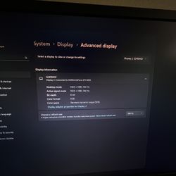 Dell Monitor 144hz 1920x1080 24” 