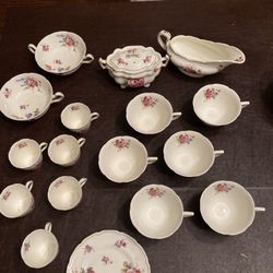 87 Piece China: Royal Doulton, Bone, Made In England 