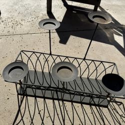 Metal Candle Planter