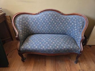 Antique settee and matching chair