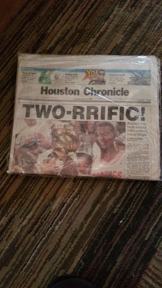 Houston Rockets NEWSPAPER 1995