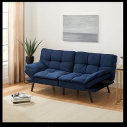 Blue Suede Couch 
