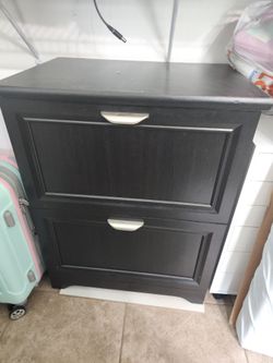 Black Brown Hanging File Cabinet