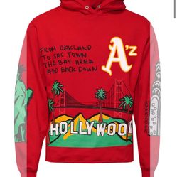 CALI TO NYC HOODIE- RED 