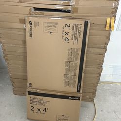 2x2 And 2x4 Flat Panel T Bar Lights $40 Each I Have 13 Left 