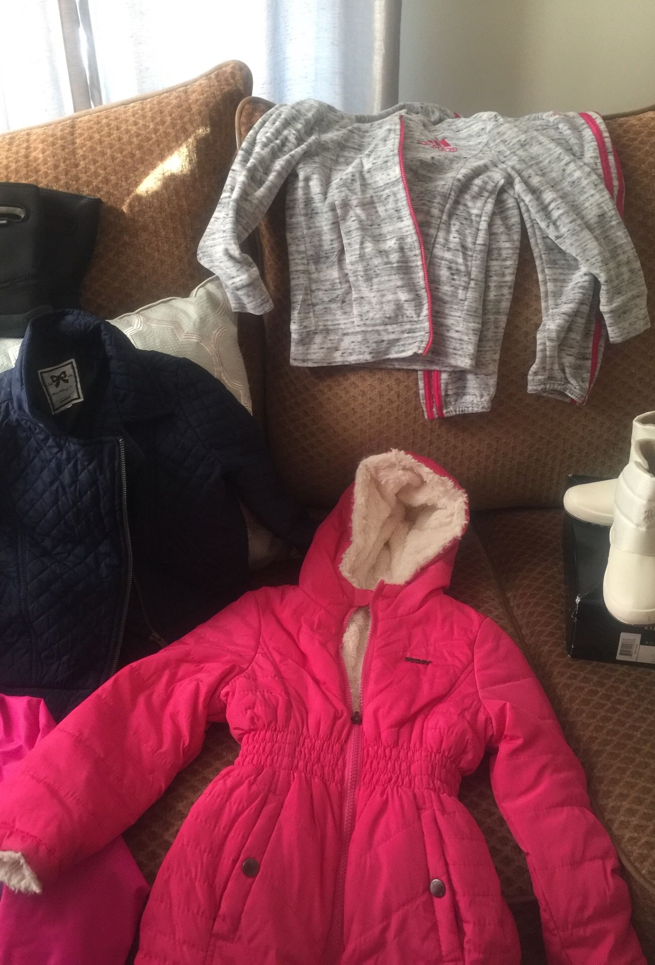 Size 4/5 girls coats polo boots size 10 Nike sneakers and Vans size 11