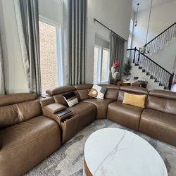 NFM Sectional Power Reclining Sofa(Negotiate Price )