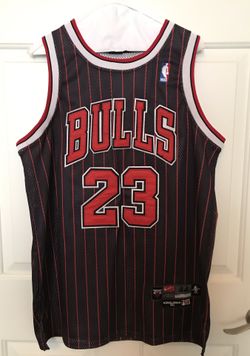Nike Micheal Jordan Pinstripe Chicago Bulls Flight 8403 Jersey
