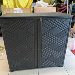 Waterproof Outdoor Storage Cabinet, 60 Gallon Resin Storage Shed for Patio/Garden/Lawn, Outdoor Storage Box for Cushions .  The external dimension of 