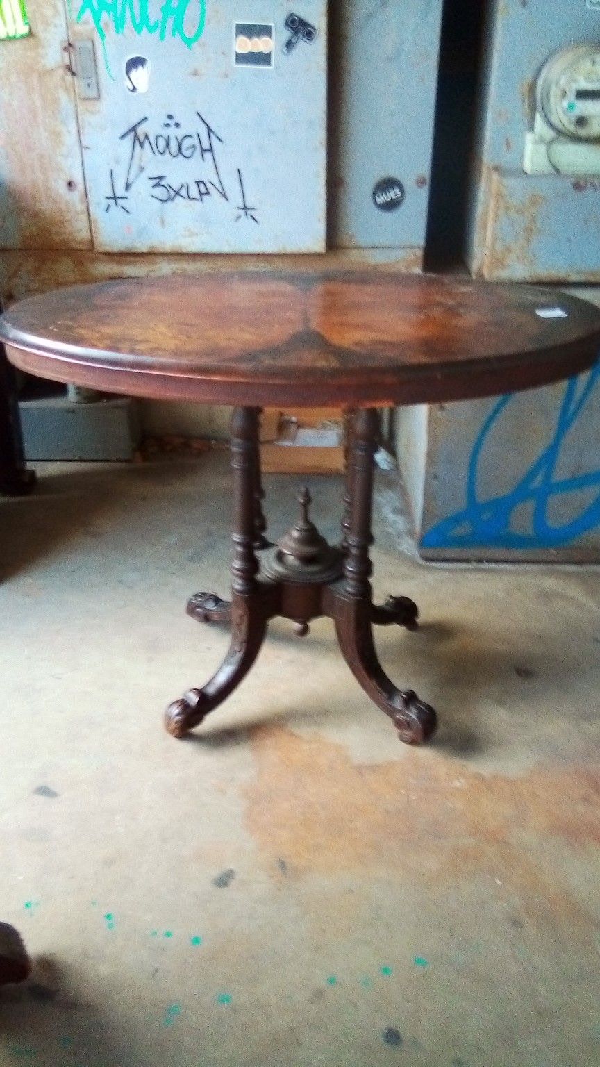 TODAY ONLY: Antique table, needs work, $40 OBO