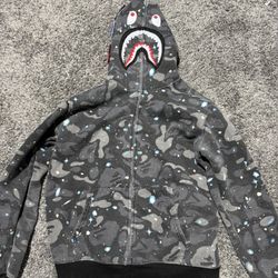 Cotton Authenic Bape Color Camo Shark
