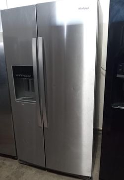 Whirlpool Side-by-Side Stainless Steel Fridge
