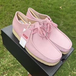 Supreme Clark Wallabee Pink Reflective Sz10.5 DS