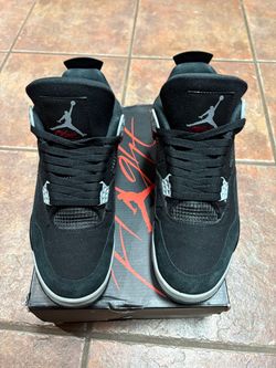 Air Jordan 4 black canvas