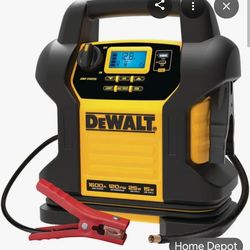 DEWALT JUMP STARTER WITH DIGITAL COMPRESSOR,  USB, USB-C INPUTS