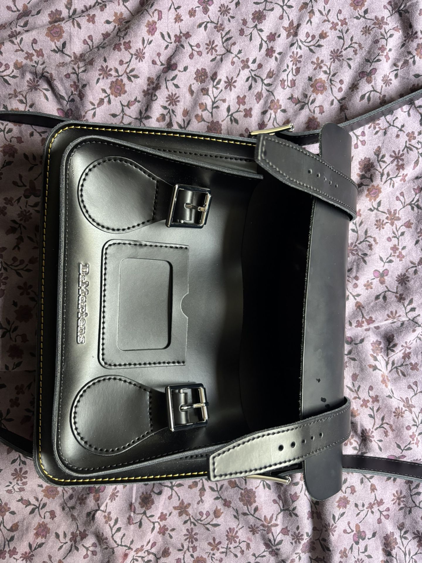 Dr Martens Leather Messenger Bag