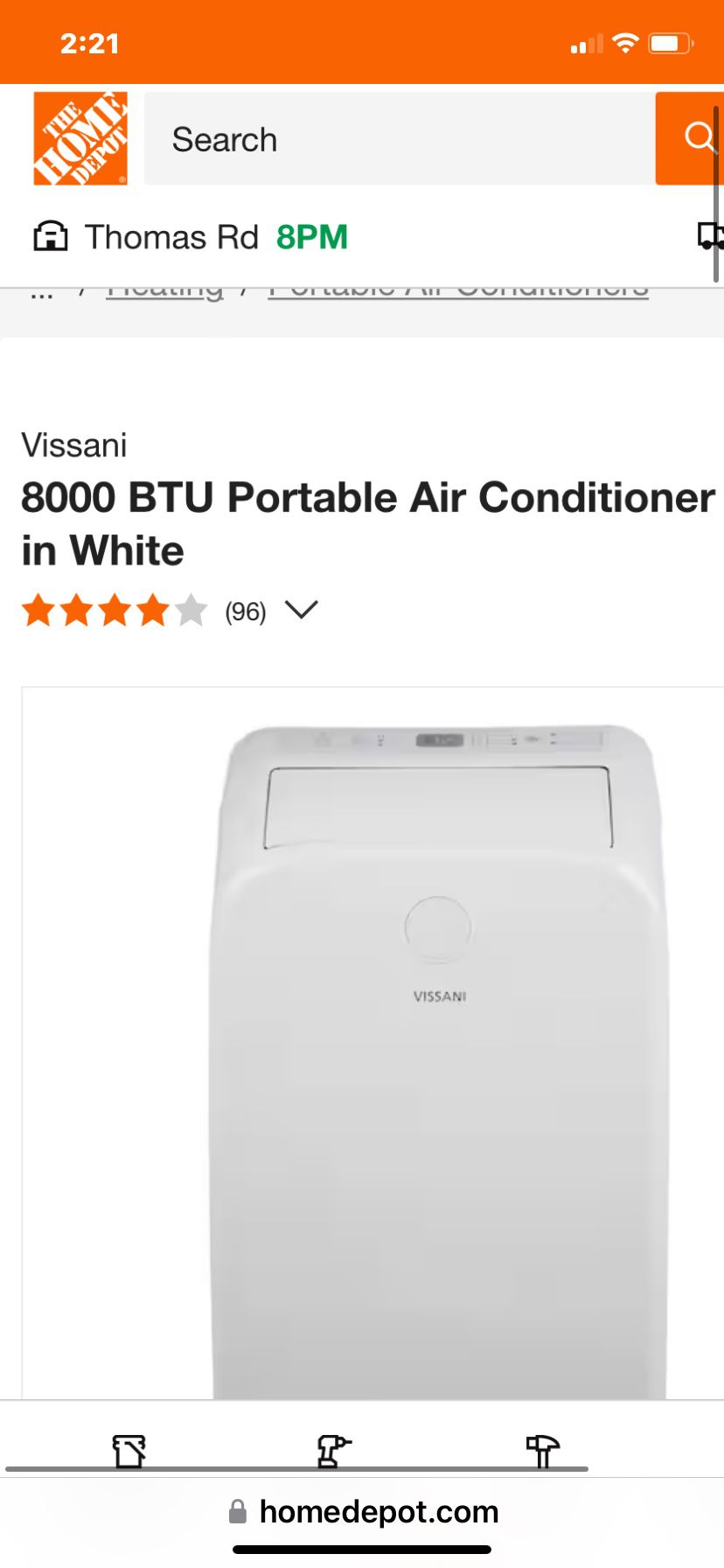 Portable AC Unit With Cover 