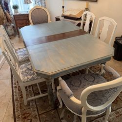 Farmhouse Dining Table and 6 Chairs