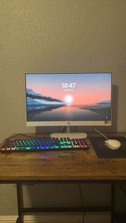 Hp all in one desktop white computer