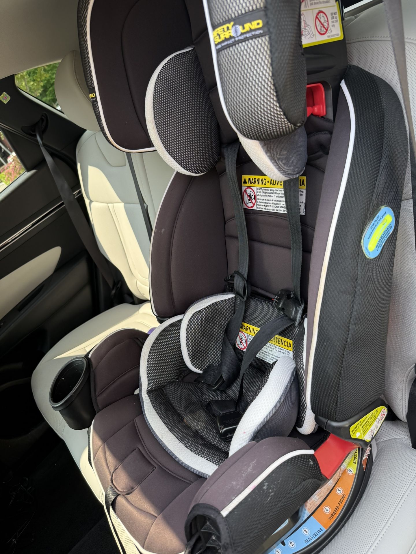 Convertible car seat