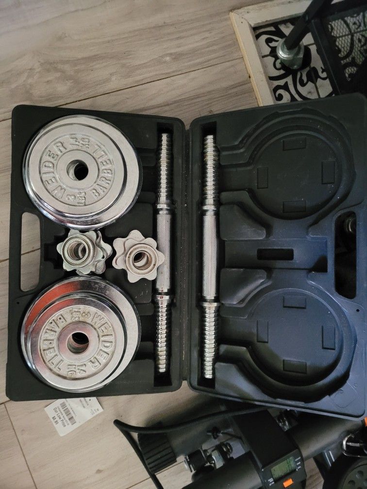 Weider Chrome Dumbell Set