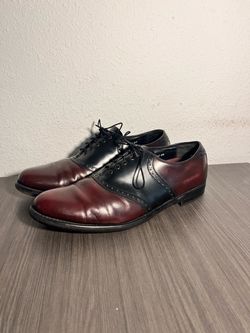 Allen Edmonds Polo Leather Saddle Oxford Dress Shoes - Size 11