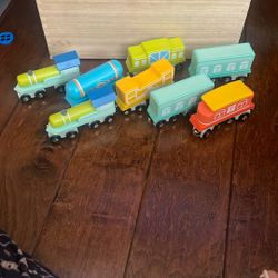 Wooden Train Lot