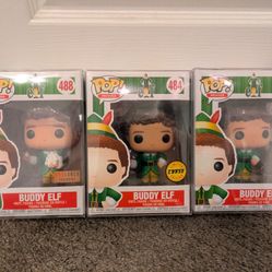 Buddy the Elf Funko Pop Pops Lot of 3 with Chase